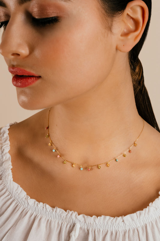 NITHAAR Multi-stone Necklace image 1