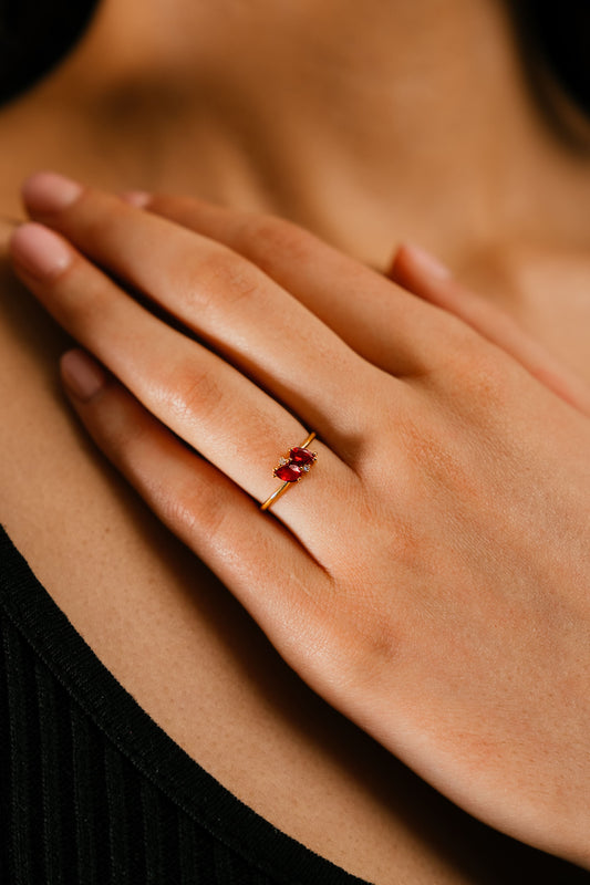 BATALA Ruby and Diamond Ring image 1