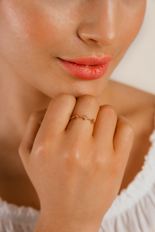 ZAHRA Multi-Sapphire Ring image 1