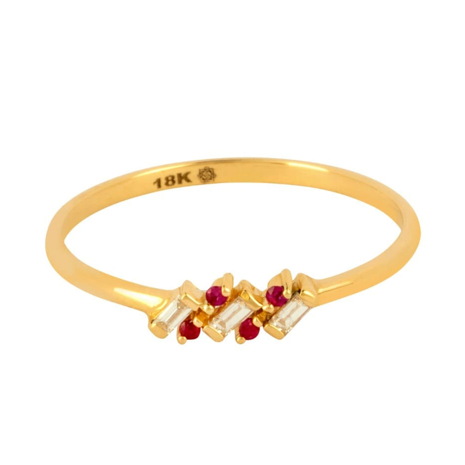FUSAYFSA Ruby and Diamond Ring image 0