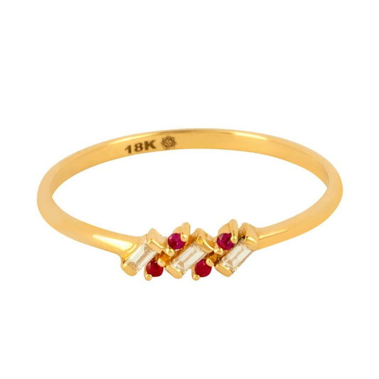 FUSAYFSA Ruby and Diamond Ring image 0
