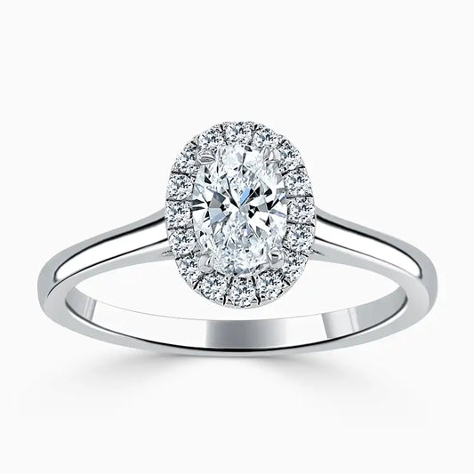 SANDALWOOD Halo Engagement Ring - Oval image 0