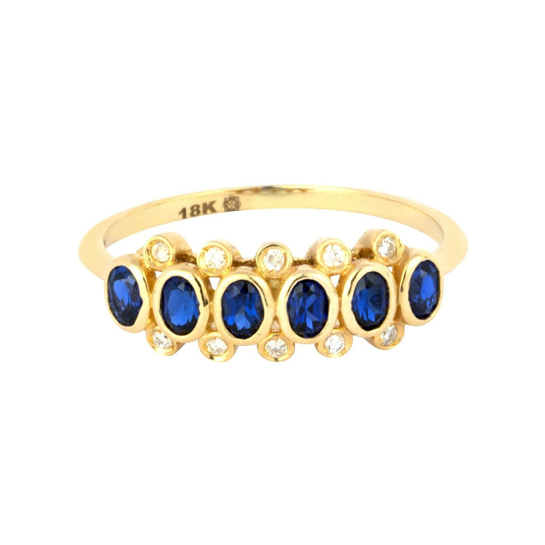 MALIKA Sapphire and Diamond Ring image 0