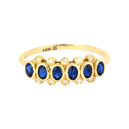 MALIKA Sapphire and Diamond Ring image 0