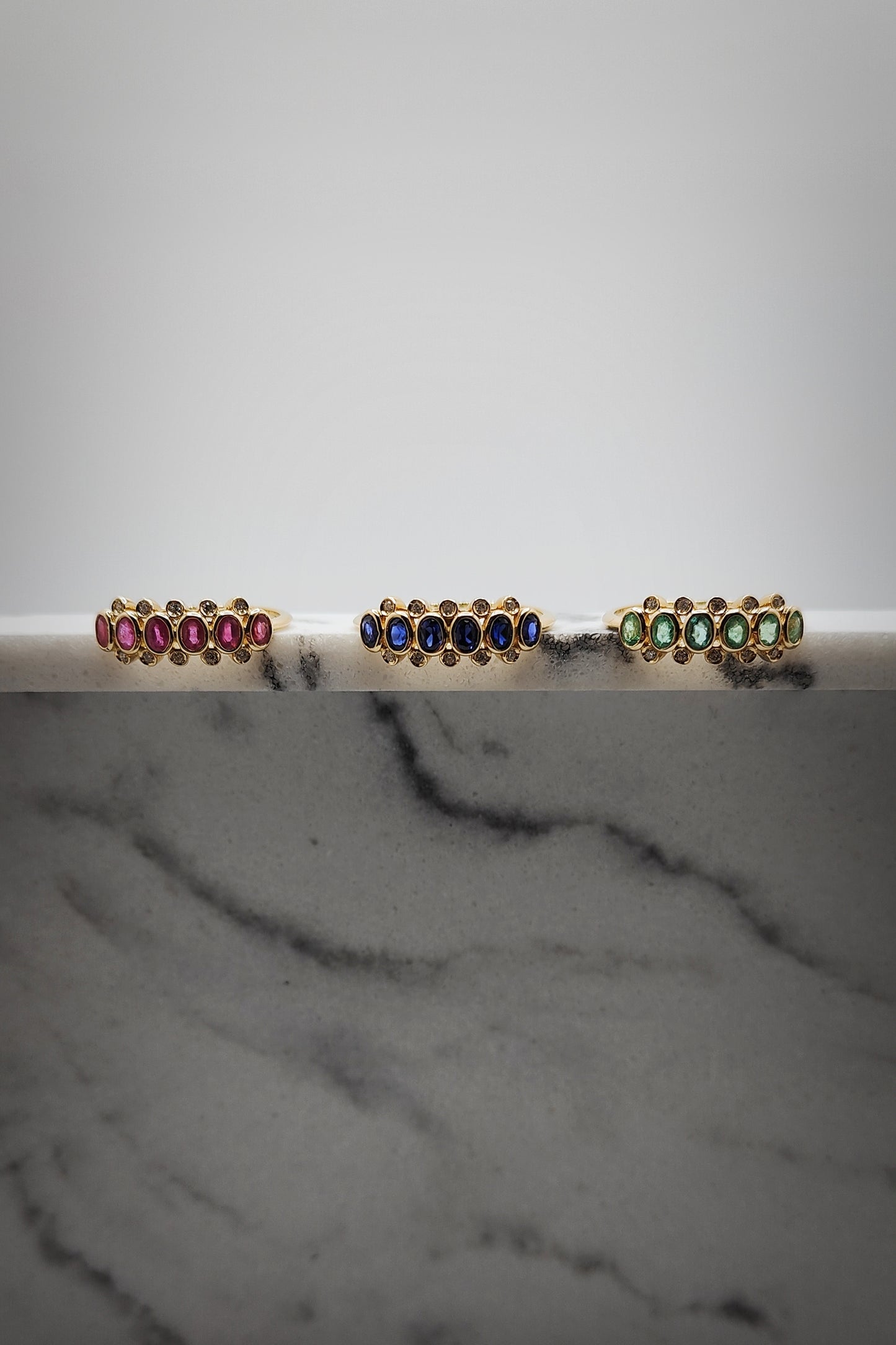 MALIKA Sapphire and Diamond Ring image 2