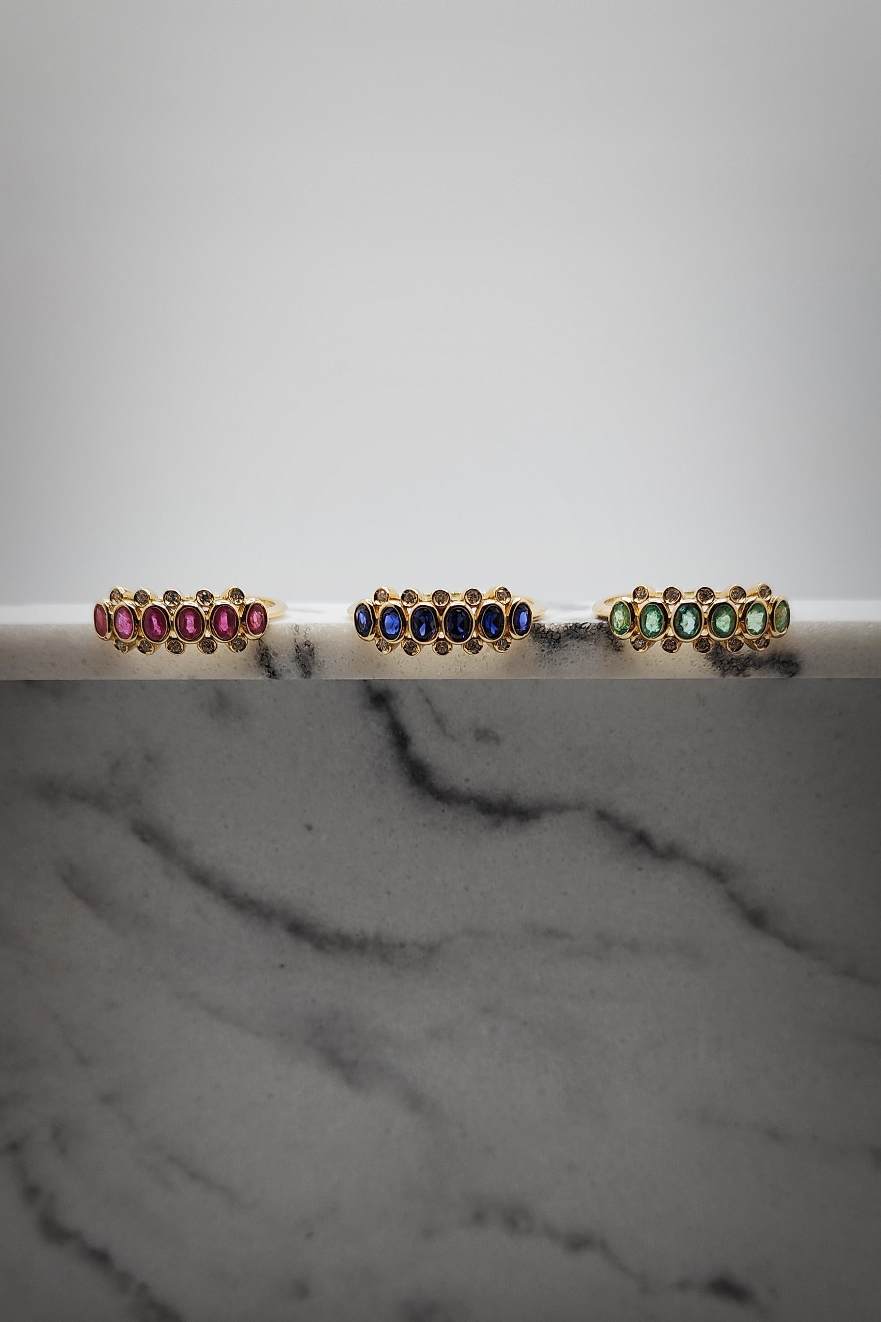 MALIKA Sapphire and Diamond Ring image 2
