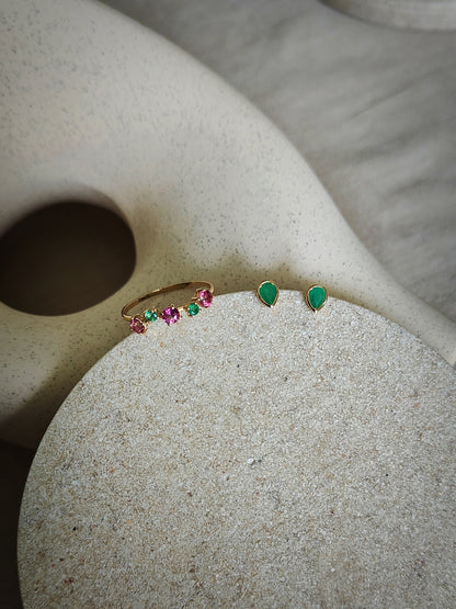 BATALA Emerald Earrings image 2