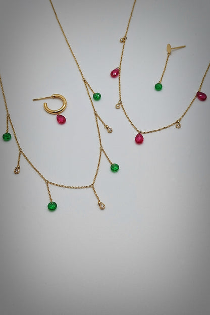 ANAAR Ruby and Diamond Necklace image 2