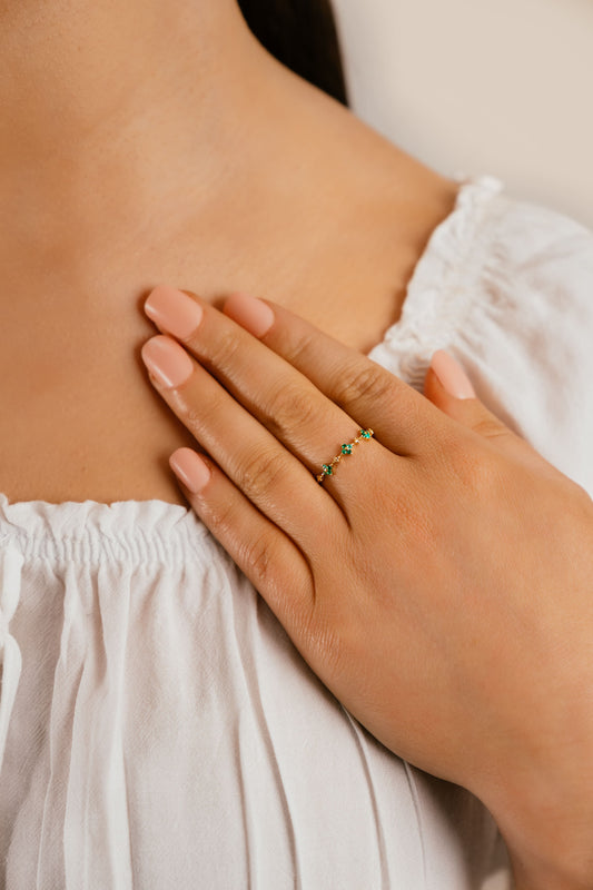 ZAHRA Emerald Ring image 1