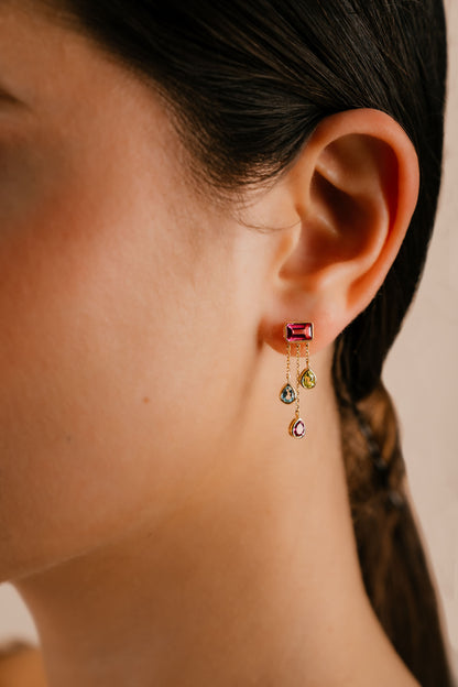 BUTA Topaz and Peridot Earrings image 1