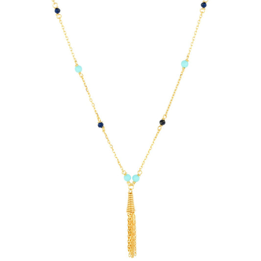 FARIS Turquoise and Lapis Lazuli Necklace image 0