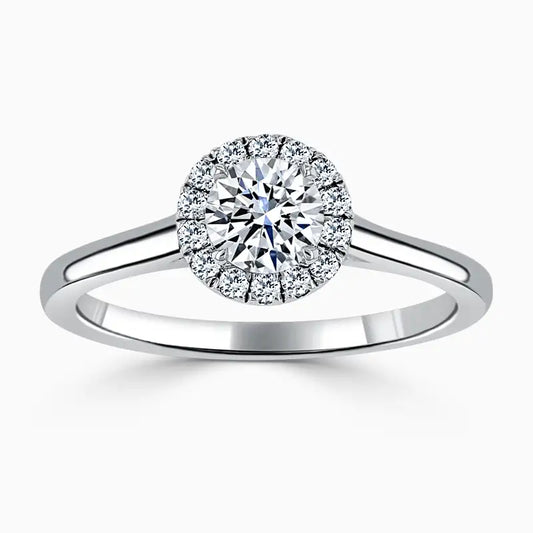 SANDALWOOD Halo Engagement Ring - Round image 0