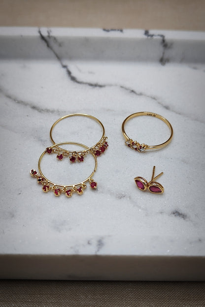 FUSAYFSA Ruby and Diamond Ring image 2