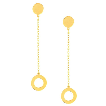 Hafeez Jewellery London 18k Yellow Gold Shams Drop Earrings