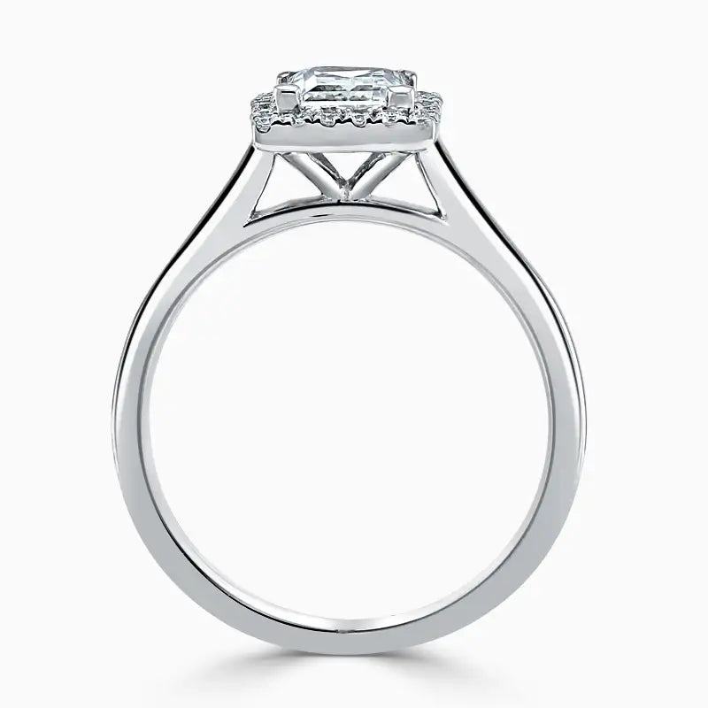 SANDALWOOD Halo Engagement Ring - Princess image 1