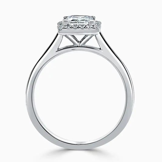 SANDALWOOD Halo Engagement Ring - Princess image 1