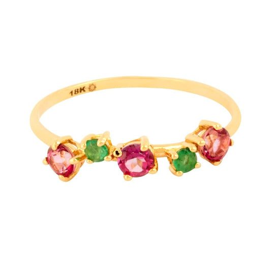 WARDA Topaz and Emerald Ring image 0