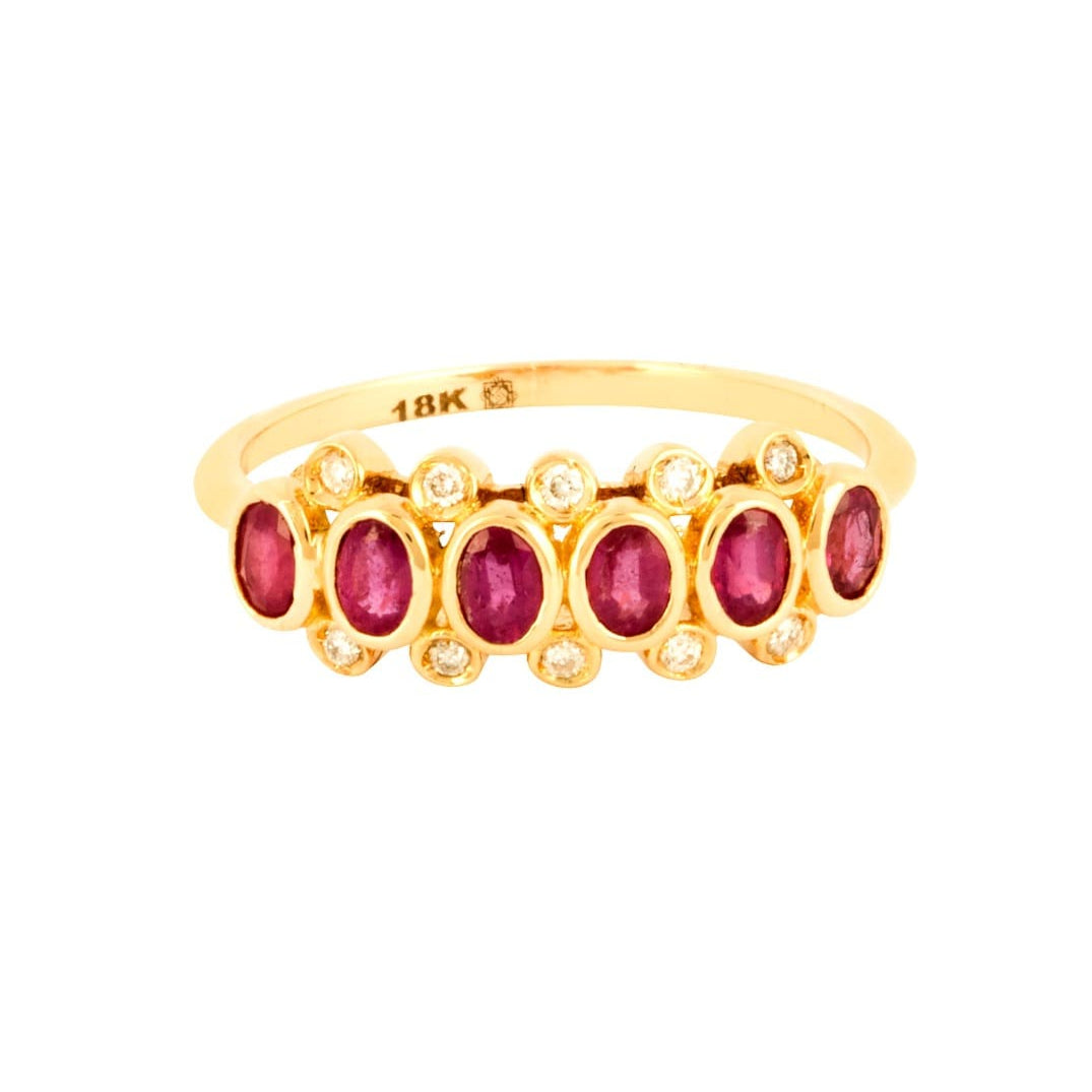 MALIKA Ruby and Diamond Ring image 0