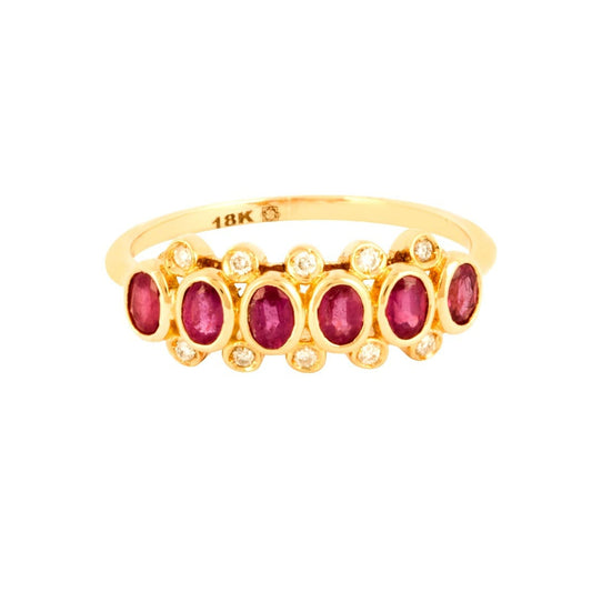 MALIKA Ruby and Diamond Ring image 0