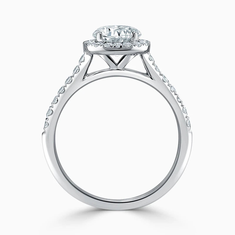 MYRRH Halo Engagement Ring - Pear image 1