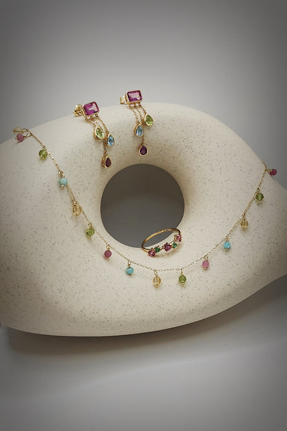 NITHAAR Multi-stone Necklace image 2