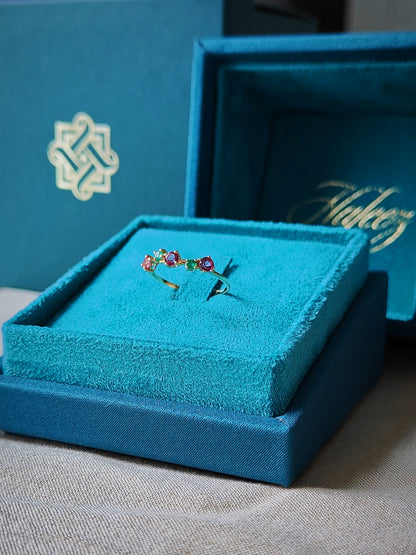 WARDA Topaz and Emerald Ring image 2