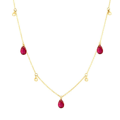 ANAAR Ruby and Diamond Necklace image 0