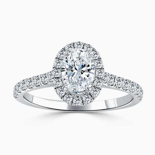 MYRRH Halo Engagement Ring - Oval image 0