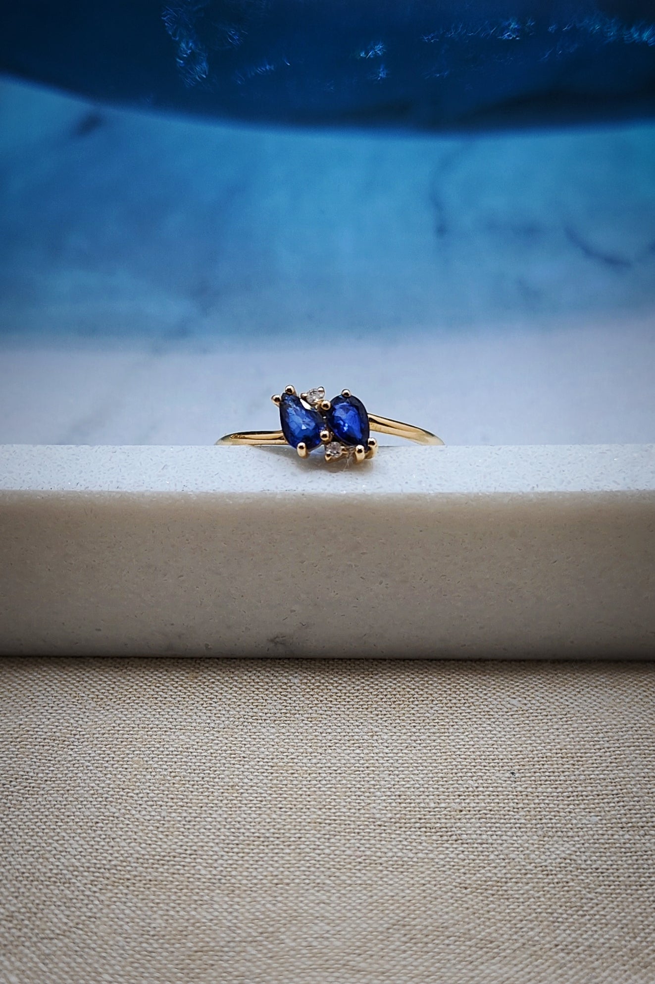 BATALA Sapphire and Diamond Ring image 2