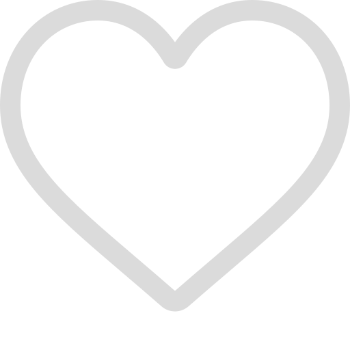 Outline of a heart shape on a white background